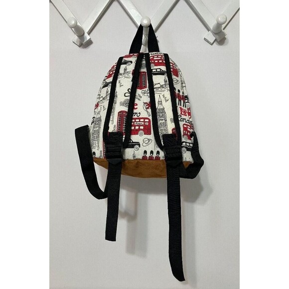 I Love London Mini Backpack Travel British England SOUVENIR Adjustable Straps - Picture 5 of 16
